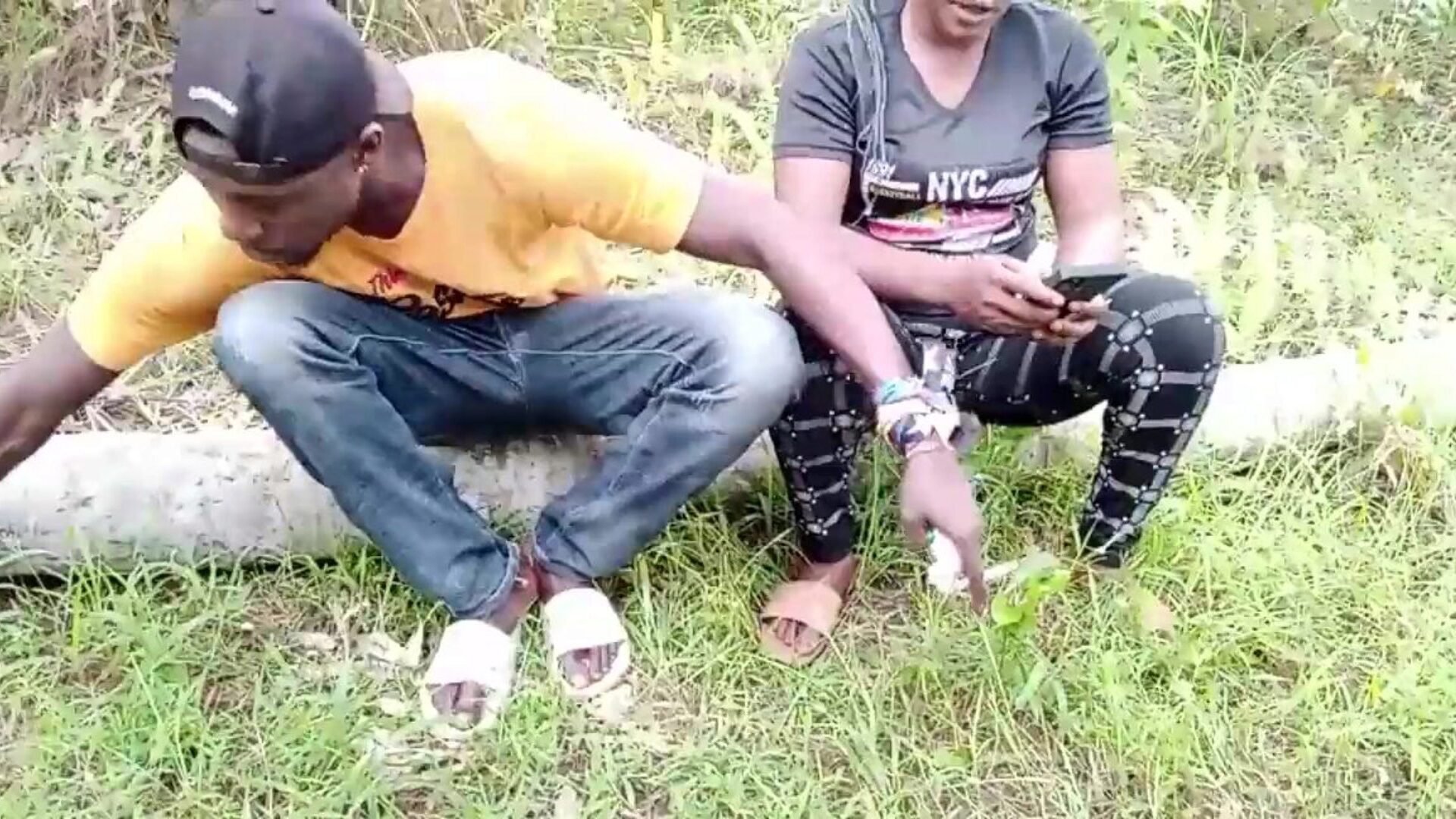 Two Campus boyz went down the forest to have an outdoor joy they screwed during the time that villagers were ing
